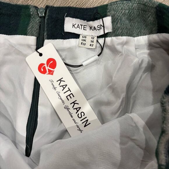 Women's Plaid Skirt High Waisted Pencil Mini Size 12 - Picture 3 of 8